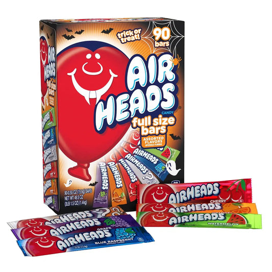 Airheads Full-Size Candy Bars, Halloween Variety Pack, 90 Count Box