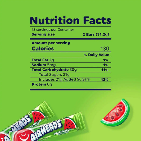Airheads Taffy Candy Bars Assorted Flavor Bundle: Cherry, White Mystery, Watermelon, Individually Wrapped Candy for Adults & Kids, Treat Bags & Party Favors, 36 Bars (Pack of 3)